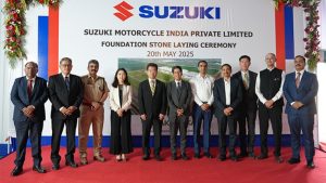 Suzuki lays foundation for new motorcycle plant in India